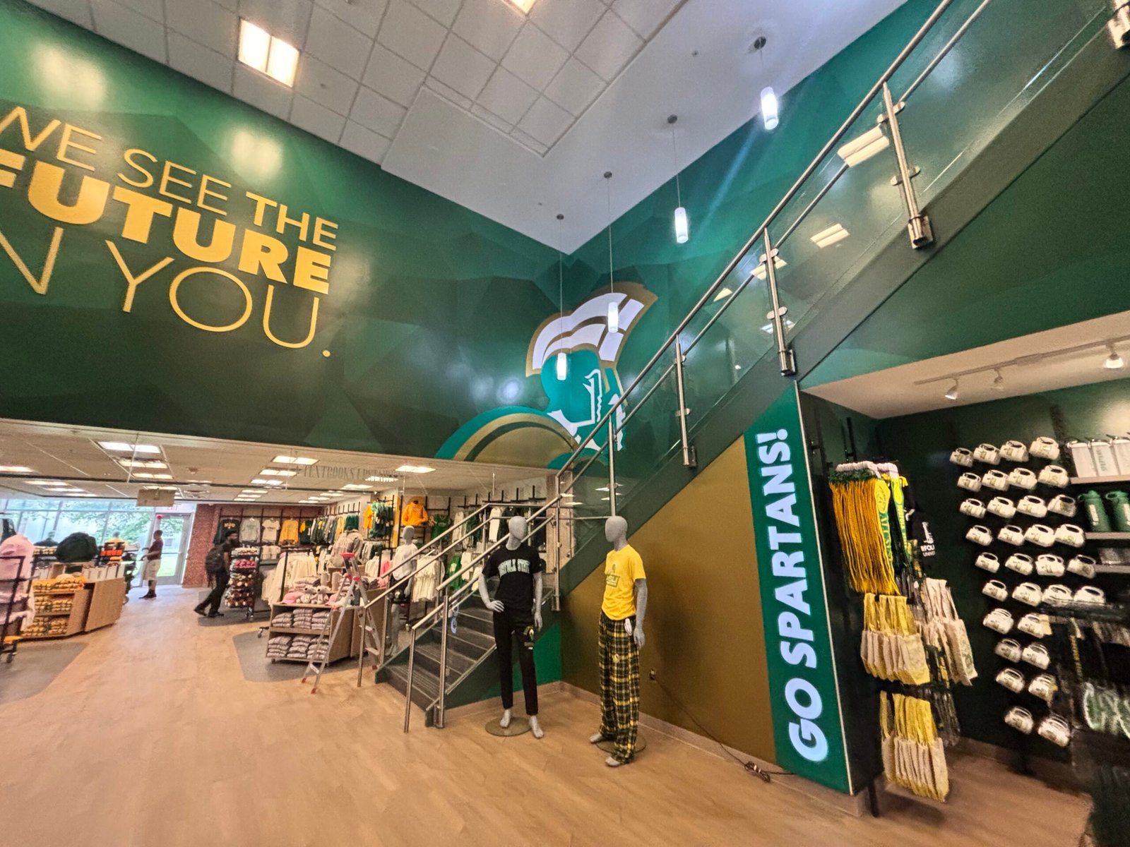 Norfolk State University student center mural and environmental graphics