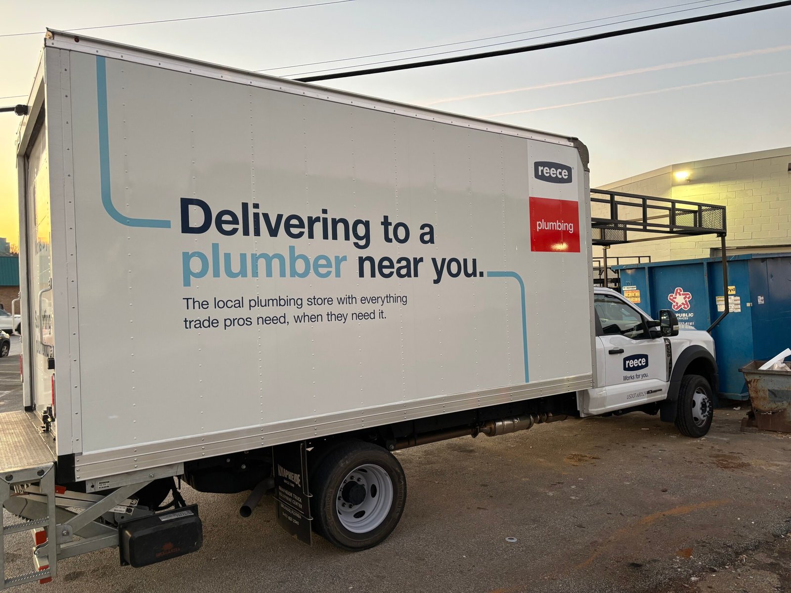 Reece Plumbing branded box-truck graphics