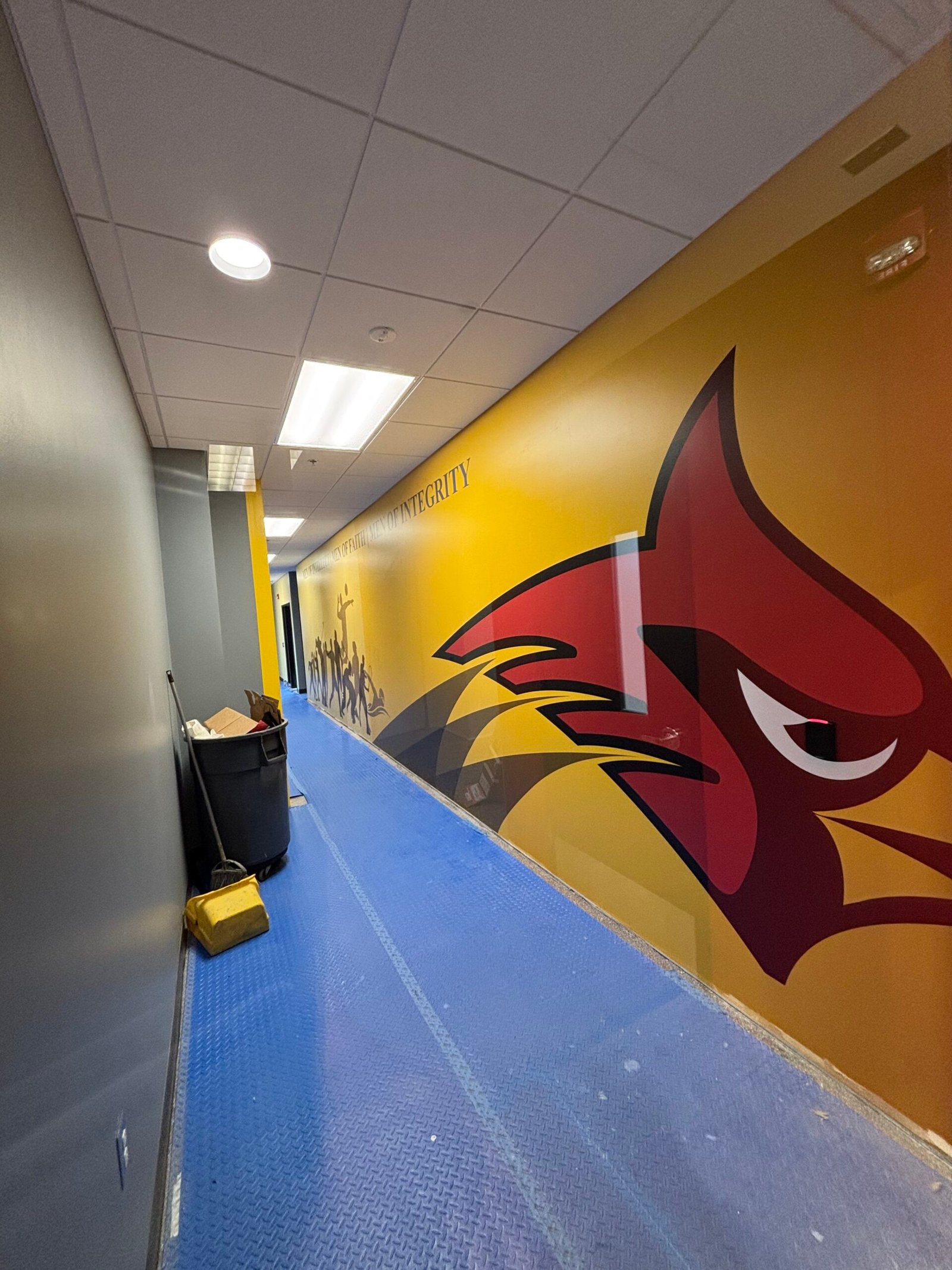 Completed Color Chameleon mural and signage project